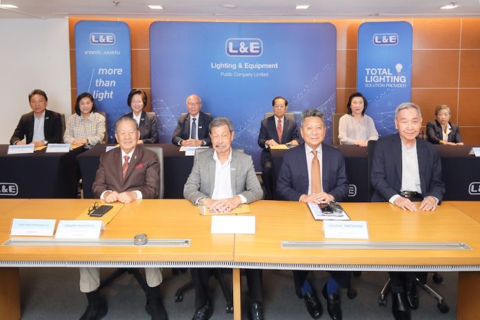 L&E จัดประชุมสามัญผู้ถือหุ้นประจำปี 2567 ผ่านระบบออนไลน์ (E-AGM) ผถห. ไฟเขียวทุกวาระ พร้อมแจกปันผล 0.04 บาท/หุ้น