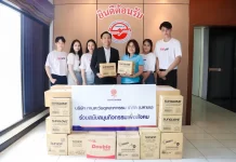 ทานตะวันอุตสาหกรรม จับมือสมาคมอุตสาหกรรมพลาสติกไทย ส่งถุงซิปช่วย รพ.กันทรลักษ์
