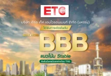 ETC คว้าอันดับทริสเรทติ้ง อัพเครดิต 2 ขั้นรวด สู่ระดับ ‘BBB’