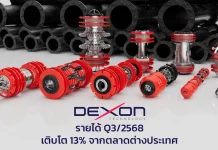 DEXON รายได้ Q3/2568 เติบโต 13%