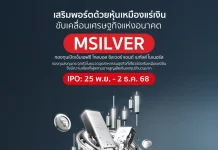 MFC เปิดตัวกองทุน MSILVER ลงทุนหุ้นเหมืองเงิน IPO 25 พ.ย.–2 ธ.ค.