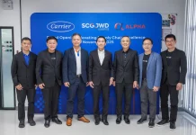 SJWD–Carrier–ALPHA เปิดคลังสินค้าใหม่ โชว์พลังพันธมิตร หนุนเติบโตยั่งยืน