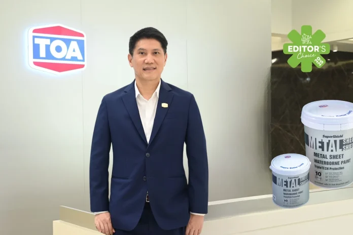 นายจตุภัทร์ ตั้งคารวคุณ ประธานเจ้าหน้าที่บริหาร บริษัท ทีโอเอ เพ้นท์ (ประเทศไทย) จำกัด (มหาชน) TOA