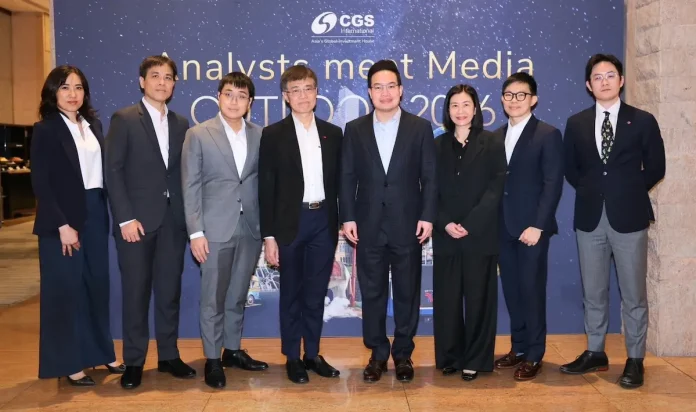 CGSI คาดดัชนี SET สิ้นปี 2569 ที่ 1,400 จุด ชี้ครึ่งปีแรกยังถูกกดดันจากการเมือง ก่อนฟื้นตัวช่วงครึ่งปีหลัง