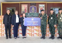 โอสถสภาส่งมอบผลิตภัณฑ์เครื่องดื่ม M-150 สนับสนุนกองทัพไทย