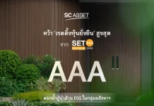SC Asset คว้าเรตติ้งหุ้นยั่งยืน SET ESG Ratings 2025 ระดับสูงสุด “AAA”