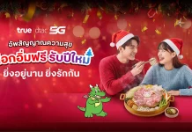 ทรู ตอบแทนลูกค้า “ยิ่งอยู่นาน ยิ่งรักกัน” แจกของขวัญปีใหม่ เลือกอิ่มฟรี บาร์บีคิว พลาซ่า 18–22 ธ.ค.