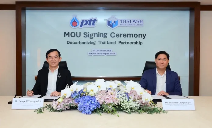 TWPC จับมือ PTT เดินหน้าลดคาร์บอน ลงนาม MOU โครงการ “Decarbonizing Thailand Partnership” ขับเคลื่อนสู่ Net Zero ในปี 2050