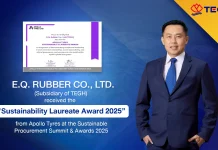 TEGH ส่ง EQR รับรางวัล Sustainability Laureate Award 2025 ตอกย้ำธุรกิจยั่งยืน