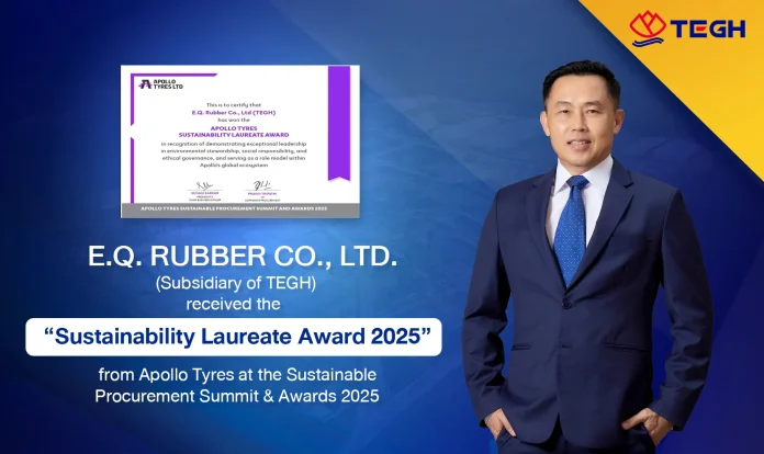TEGH ส่ง EQR รับรางวัล Sustainability Laureate Award 2025 ตอกย้ำธุรกิจยั่งยืน