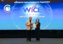 WICE รับเครื่องหมายคาร์บอนฟุตพริ้นท์ขององค์กร เดินหน้าสู่ Net Zero ปี 2050