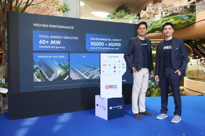 ดีลยักษ์พลังงานสะอาด บางกอกเคเบิ้ล ปรับทิศทางธุรกิจ “มากกว่าผู้พัฒนาสายไฟ” ผนึก ION Energy ขึ้นแท่นบริษัทในเครือ รุกตลาดโซลาร์รูฟท็อปหลักแสนล้าน