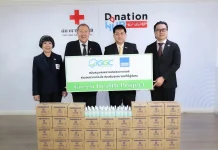 GGC สานต่อ “Green Health Project” มอบสเปรย์แอลกอฮอล์แก่สภากาชาดไทย