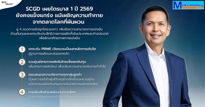SCGD เผยไตรมาส 1 ปี 2569 ยังคงแข็งแกร่ง แม้เผชิญความท้าทายจากตลาดโลกที่ผันผวน กำไรเพิ่ม 14% EBITDA 780 ล้านบาท ผลจาก 4 แนวทางเชิงรุกโตระยะยาว รวมศูนย์การผลิตไทย-ศูนย์พัฒนานวัตกรรม เวียดนาม-ฐานผลิตส่งออกหลัก ใช้พลังงานทางเลือกเพิ่ม