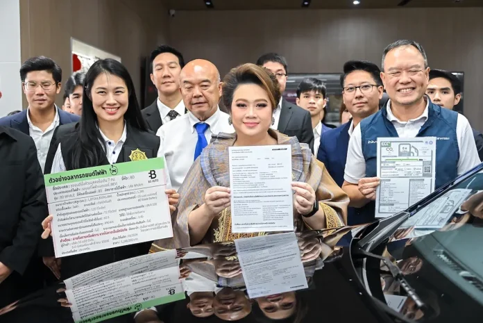 “ศุภมาส” ลุยตรวจโชว์รูมรถ EV บังคับติดฉลาก ระบุ “มาตรฐานทอดสอบระยะทางวิ่ง” ให้ชัด ฝ่าฝืนคุก 6 เดือน ปรับ 1 แสน