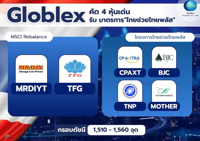 GBS คัด 4 หุ้นเด่นรับมาตรการ "ไทยช่วยไทยพลัส"