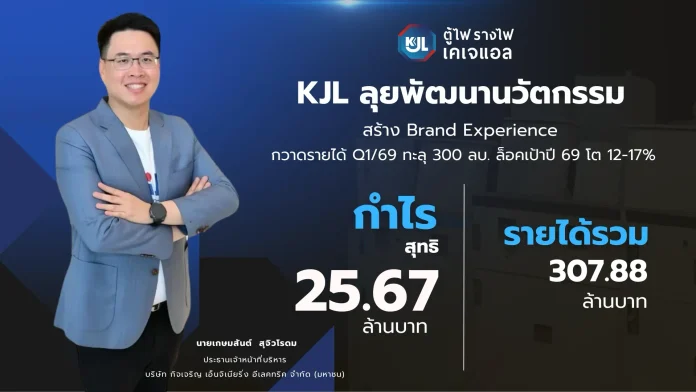 KJL ลุยพัฒนานวัตกรรม สร้าง Brand Experience กวาดรายได้ Q1/69 ทะลุ 300 ลบ. ล็อคเป้าปี 69 โต 12-17%