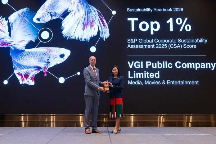 VGI คว้ารางวัล Top 1% ของโลกด้านความยั่งยืน 4 ปีซ้อนในงาน S&P 2026 Yearbook Event and Distinction Ceremony