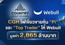 CGH ไฟเขียวขายหุ้น “Pi” และ “Top Trader” ให้ Webull มูลค่า 2,865 ล้านบาท