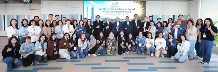 WHA Group เดินหน้าขับเคลื่อนเศรษฐกิจสีเขียว และเทคโนโลยีเพื่อสิ่งแวดล้อม โชว์ความสำเร็จ ESG รอบด้าน พร้อมยกระดับ WHA สู่การเป็น “นิคมฯ แห่งแรกของไทยที่พัฒนาระบบนิเวศทางธรรมชาติ และฟื้นฟูความหลากหลายทางชีวภาพในพื้นที่อย่างเป็นรูปธรรม”