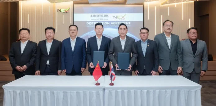 SINOTRUK แบรนด์รถบรรทุกหนักไฟฟ้าเชิงพาณิชย์ยักษ์ใหญ่ระดับโลก แต่งตั้ง NEX เป็นผู้แทนจำหน่าย Exclusive Distributor ในไทย ตอกย้ำเป้าหมายผู้นำยานยนต์ไฟฟ้าเชิงพาณิชย์