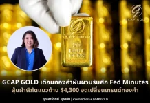GCAP GOLD เตือนทองคำผันผวนรับศึก Fed Minutes ลุ้นฝ่าพิกัดแนวต้าน $4,300