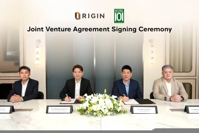 ออริจิ้น ประกาศร่วมทุน Hotel101 (HBNB) บริษัทจดทะเบียนใน Nasdaq ตั้งบริษัทร่วมทุน พัฒนาโครงการ Hotel 101 Bangkok