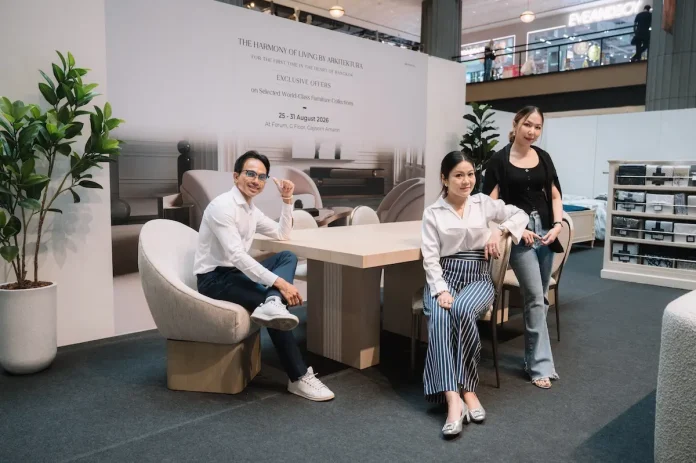 ARKITEKTURA ยกระดับสุนทรียภาพแห่งการอยู่อาศัย ผ่านงาน “The Harmony of Living by Arkitektura” ใจกลางกรุงเทพฯ ครั้งแรก นายสมชัย อัครวิทยาภูมิ ผู้บริหาร ARKITEKTURA จัดงาน “The Harmony of Living by Arkitektura” ครั้งแรก ณ Gaysorn Amarin ยกทัพเฟอร์นิเจอร์ระดับโลก