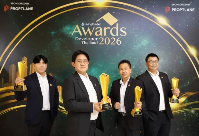 Central Pattana Residence คว้ารางวัลใหญ่จาก LivingInsider Developer Thailand Awards 2026 ครองแชมป์ Developer ใน 4 ภูมิภาคต่อเนื่อง 2 ปีซ้อน ย้ำคุณภาพโครงการที่อยู่อาศัยทั่วประเทศ Central Pattana Residence คว้า 4 รางวัลใหญ่จาก LivingInsider Developer Thailand Awards 2026 ครองแชมป์ Developer 4 ภูมิภาค