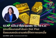 GCAP GOLD ชี้ประชุมเฟดจุดเปลี่ยนทองคำ แนะแนวรับ $4,280 อารีรัตน์ มุราชัย หัวหน้านักวิเคราะห์ GCAP GOLD วิเคราะห์แนวโน้มราคาทองคำรับผลประชุมเฟด 15–16 กันยายน 2569