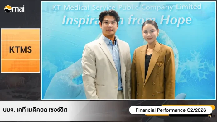 KTMS เร่งเครื่องรับดีมานด์ฟอกไตพุ่ง เปิดเพิ่ม 11 สาขาส่งซิก Q3/69 โตแรง ดันรายได้ปีนี้แตะ 800 ล้านบาท กาญจนา พงศ์พัฒนะเดชา CEO และ ศุภณัฐ พร้อมศิริพงษ์ CFO KTMS แถลงแผนเปิดหน่วยไตเทียม 11 สาขาปี 2569