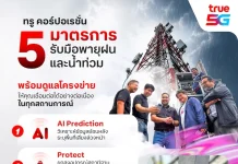 ทรู ยกระดับโครงข่ายเชิงรุกรับมือมรสุม-ฝนหนัก-น้ำท่วม ใช้ AI คาดการณ์พื้นที่เสี่ยง