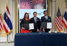 SET จับมือ NYSE ลงนาม MOU เชื่อมตลาดทุนไทย-สหรัฐฯ ตลาดหลักทรัพย์แห่งประเทศไทย (SET) ลงนาม MOU ร่วมกับตลาดหลักทรัพย์นิวยอร์ก (NYSE) เชื่อมโยงตลาดทุนไทย-สหรัฐฯ ท่ามกลางสักขีพยานระดับประเทศ