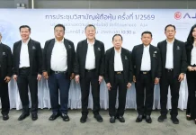 AJA ผู้ถือหุ้นไฟเขียวปรับโครงสร้างทุน-ออกหุ้นกู้แปลงสภาพ 700 ล. ม.ร.ว.จิราคม กิติยากร ประธานกรรมการ และ นายพิชัย ปัญจสังข์ ประธานเจ้าหน้าที่บริหาร บมจ.เอเจ แอดวานซ์ เทคโนโลยี (AJA) นำประชุมวิสามัญผู้ถือหุ้น ครั้งที่ 1/2569