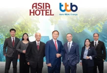ASIA จับมือ TTB หนุนสินเชื่อ ลุย Green Hotel ASIA จับมือ TTB รับวงเงินสินเชื่อ Green Loan กว่า 1,880 ล้านบาท เพื่อพัฒนาโรงแรมเอเชียกรุงเทพและพัทยาสู่ Green Hotel