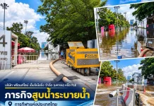 FLE หนุนเครื่องสูบน้ำ 132F ช่วย กกท. หัวหมาก เร่งระบายน้ำ ทีมงานจาก บริษัท ฟร้อนท์ไลน์ เอ็นจิเนียริ่ง จำกัด (มหาชน) (FLE) ลงพื้นที่นำเครื่องสูบน้ำเคลื่อนที่ 132F เข้าช่วยเหลือภารกิจระบายน้ำ ณ การกีฬาแห่งประเทศไทย (กกท.) หัวหมาก