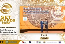 FLOYD คว้ารางวัล Best Company Performance Awards บริษัท ฟลอยด์ จำกัด (มหาชน) FLOYD นำโดยคุณธาม เลิศศุภกุล คว้า Best Company Performance Awards จากเวที SET Awards 2026