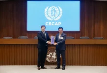 GFC ร่วมเวทีความยั่งยืน CSCAP-รับเข็ม SDG ภก.นที ตั้งจิตรสดใส ประธานเจ้าหน้าที่บริหาร บริษัท เจเนซีส เฟอร์ทิลีตี เซ็นเตอร์ จำกัด (มหาชน) (GFC) เป็นผู้แทนรับมอบเข็มสัญลักษณ์ SDG ในเวที CSCAP ณ ศูนย์ประชุมสหประชาชาติ (UNCC)