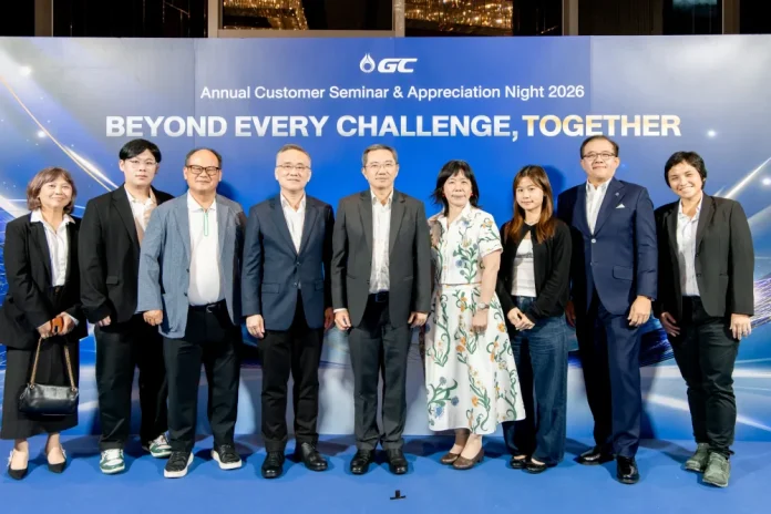 PTTGC ต่อยอดความร่วมมือลูกค้าและพันธมิตรธุรกิจโพลิเมอร์ เปลี่ยนความท้าทายเป็นโอกาส สร้างความได้เปรียบด้วยนวัตกรรม บมจ.พีทีที โกลบอล เคมิคอล (PTTGC) จัดงาน GC Annual Customer Seminar & Appreciation Night 2026 ผนึกกำลังลูกค้าและพันธมิตรธุรกิจโพลิเมอร์ขับเคลื่อนนวัตกรรม