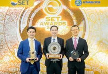 PYLON คว้า 2 รางวัล SET Awards 2026 บริษัท ไพลอน จำกัด (มหาชน) PYLON คว้า 2 รางวัลทรงเกียรติ Best Company Performance Awards และ Outstanding CEO Awards จากเวที SET Awards 2026