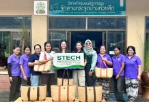 STECH สนับสนุนผลิตภัณฑ์ OTOP จักสานกระจูด จ.สุราษฎร์ธานี STECH หรือ บริษัท สยามเทคนิคคอนกรีต จำกัด (มหาชน) สนับสนุนผลิตภัณฑ์ OTOP จักสานกระจูดบ้านห้วยลึก จังหวัดสุราษฎร์ธานี เพื่อมอบเป็นของขวัญปีใหม่และส่งเสริมชุมชนยั่งยืน