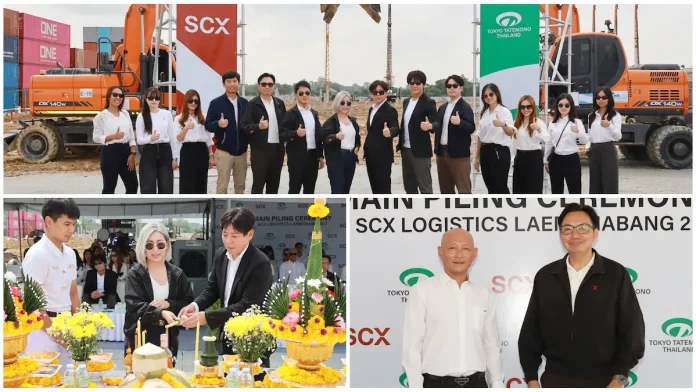 STI ร่วมพิธีลงเสาเอกโครงการ “SCX Logistics Laem Chabang 2” ผู้บริหาร STI ร่วมพิธีลงเสาเอกโครงการคลังสินค้า SCX Logistics Laem Chabang 2 ในฐานะวิศวกรที่ปรึกษาบริหารและควบคุมงานก่อสร้าง