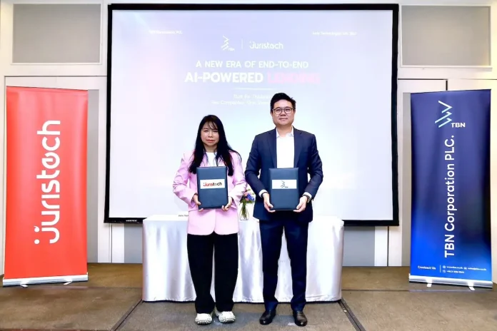 TBN ผนึก JurisTech นำ AI พลิกโฉมระบบสินเชื่อดิจิทัล ครอบคลุมการยื่นกู้ถึงการติดตามหนี้ครบวงจร TBN จับมือ JurisTech นำเทคโนโลยี AI พัฒนาระบบสินเชื่อดิจิทัลครบวงจร One Connected Lending Lifecycle เพิ่มประสิทธิภาพการปล่อยกู้และติดตามหนี้